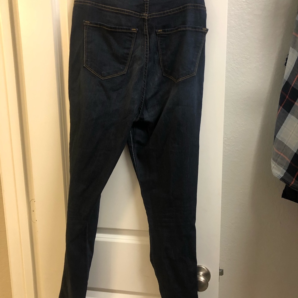 Fashion nova dark blue denim jeans